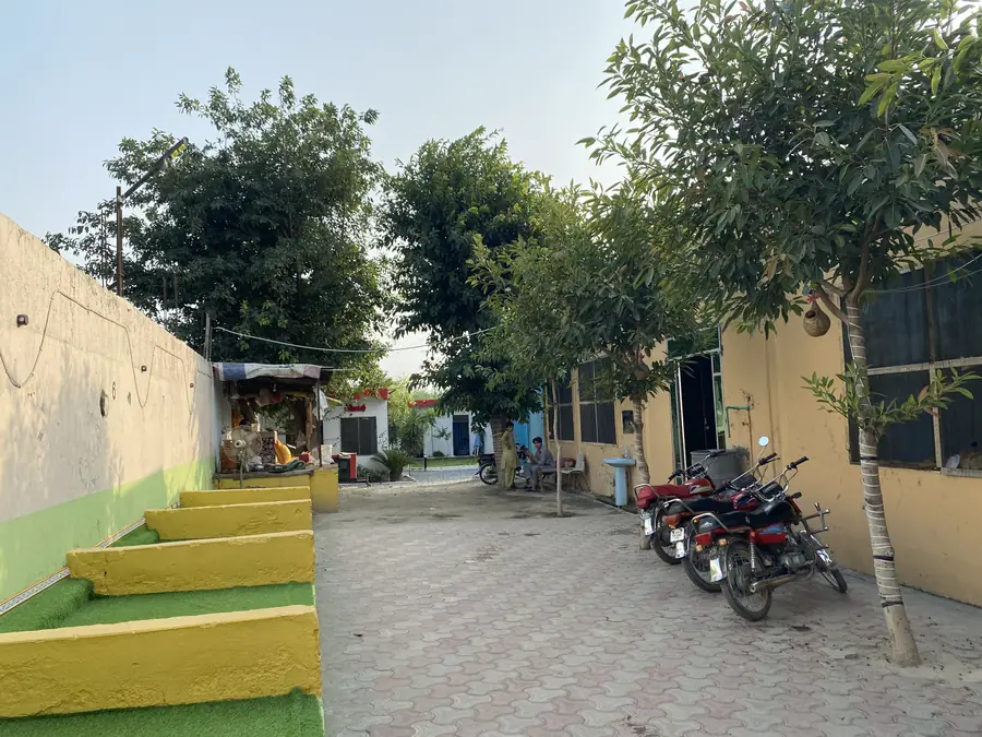 The courtyard at Safdar Hotel in Takht Bhai